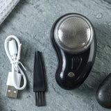 Portable Electric Rechargeable Mini Shaver Compact Beard Trimmer (1 Set)