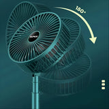 4642 Telescopic Electric Desktop Fan Height Adjustable Foldable  Portable For Travelcarry  Silent Table Top Personal Fan For Bedside Office Table (Battery Not Include)