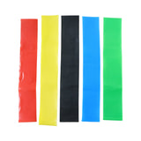 Premium Elastic Resistance Exercise Bands  Belt Set (5 Pc)