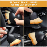 Car Cleaning Kit Combo – Long Retractable Car Duster, Mini Interior Clean Soft Brush, Multipurpose AC Vent Cleaner Brush & 40x30 cm Microfiber Cloth – Complete Car Cleaning Set (Pack of 4)